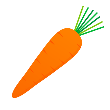 Havuç ikonu. Beyaz arka planda düz bir tasarım. hisse illüstrasyonu.