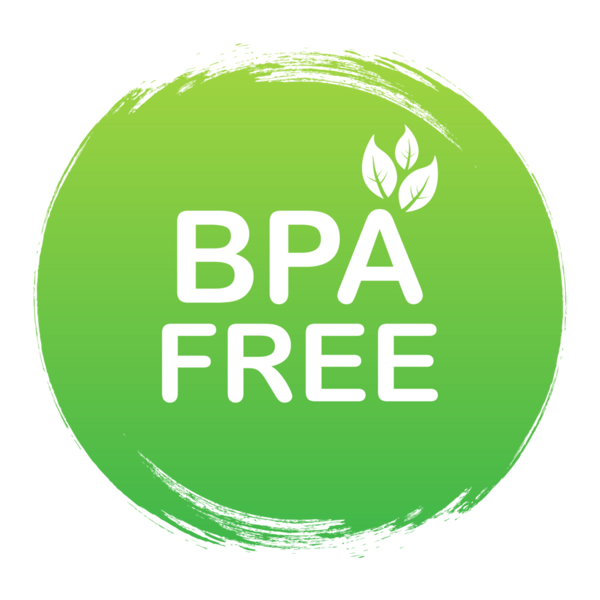 Green colored BPA free emblems, badge, logo, icon.  stock illustration