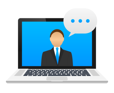 Çevrimiçi eğitim, video görüşmesi, öğrenme dersleri, internet kursları. hisse illüstrasyonu