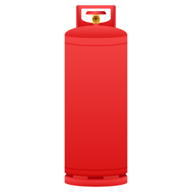 Benzin deposu. LPG propan şişesi ikon kabı. Oksijen gazı. hisse illüstrasyonu.