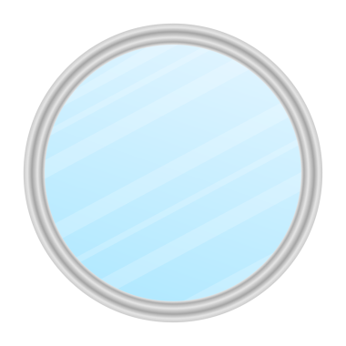 Ayna çerçevesi ya da ayna dekoru. Gerçekçi aynalar ayarlandı. hisse illüstrasyonu