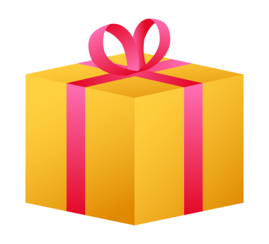 Altın ödüller kutusu, harika bir stil. Hediye kutusu simgesi. hisse illüstrasyonu