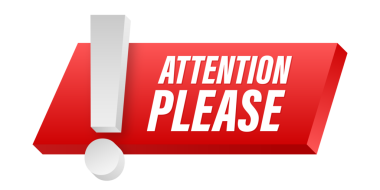 Pankart lütfen dikkat. Kırmızı Dikkat lütfen imza simgesi. Ünlem tehlike işareti. Simgeyi uyar. hisse illüstrasyonu