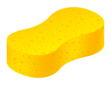 Ev işi temizliği ve temizleme pedi temizleme aletleri. hisse illüstrasyonu