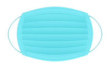 Tıbbi maske, herhangi bir amaç için harika bir tasarım. Koruyucu yüz maskesi. Sağlık sigortası, ilaç. hisse illüstrasyonu