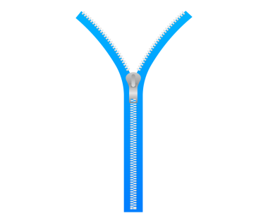 Fermuar tipi bağlayıcı. Metalik fermuarlar ve çekmeceler kapalı ve açık. resimleme