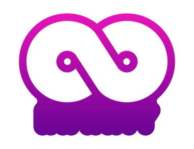 Beyaz arkaplanda soyut biçimde sonsuzluk. Yuvarlak logo. Gelecek konsepti. hisse illüstrasyonu