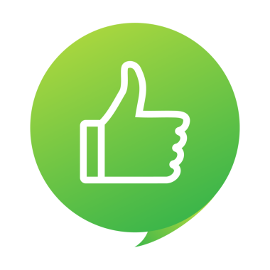 Kırmızı arkaplanda düz yeşil düğme. Tamam imzala. Trumb, herhangi bir amaç için harika tasarım. Sosyal medya konsepti. hisse illüstrasyonu