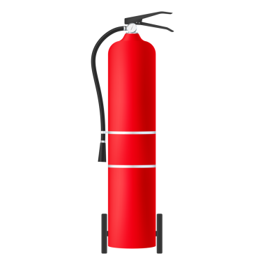Yangın söndürücü koruması izole edildi. hisse illüstrasyonu