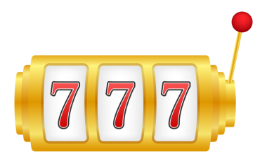 Oyun arkaplan tasarımı için geçmişe dönük pankart. Kazanan bayrak. Şanslı yedili büyük ikramiyesi olan kumar makinesi. hisse illüstrasyonu