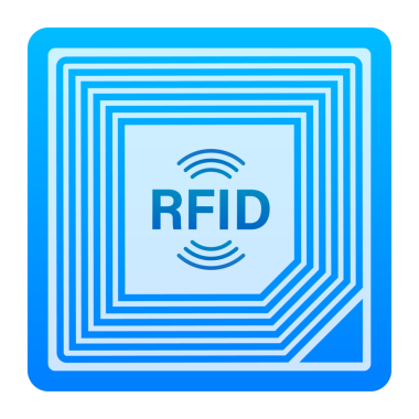 RFID Radyo Frekans Kimliği. Teknoloji konsepti. Dijital teknoloji. hisse illüstrasyonu