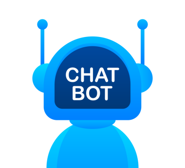 Robot simgesi. Robot tabela tasarımı. Chatbot sembolü konsepti. Ses destek robotu. Çevrimiçi destek robotu. resimleme