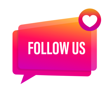 Düğme, beyaz arka planda bizi takip et. resimleme.