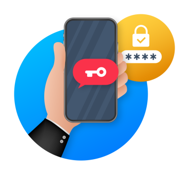 İki adım doğrulama illüstrasyonu, düz çizgi film akıllı telefonu ve bilgisayar güvenliği girişi veya imzası. hisse illüstrasyonu