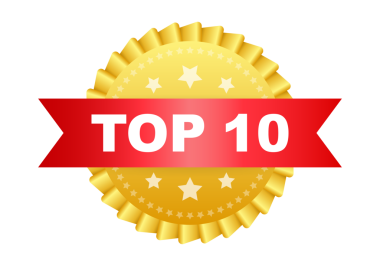 En iyi 10 şirket. Altın defne çelengi ikonu. hisse illüstrasyonu