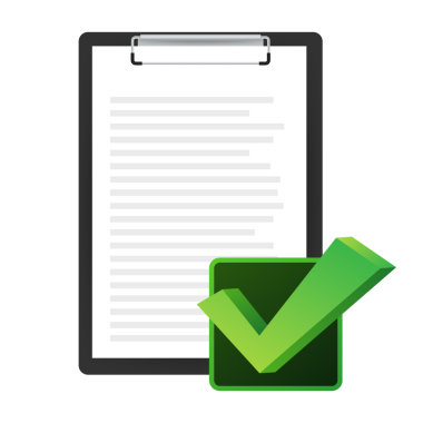 Liste simgesi olan pano. Web için kontrol listesi simgesine sahip pano. resimleme