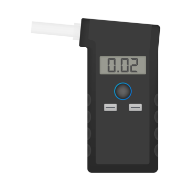El bilgisayarı Alkol Testi Analizcisi Elektronik Cihaz. hisse illüstrasyonu