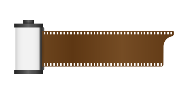 Beyaz arkaplanda izole edilmiş kamera kayıtları. hisse illüstrasyonu
