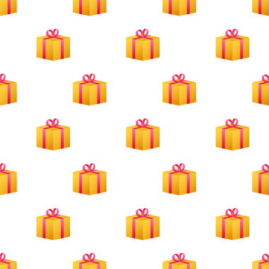 Hediye kutusu deseni, her amaç için harika bir tasarım. resimleme