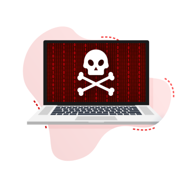 Siber saldırı. Balık oltası, dizüstü bilgisayar, internet güvenliği ile veri işleme. hisse illüstrasyonu