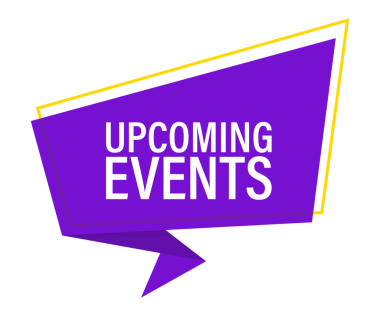 Yaklaşan Olaylar isimli metin. Eğlence, eğitim. Vektör stok illüstrasyonu