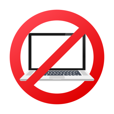 Mobil uygulama tasarımı için simge. İnternet teknolojisi. Akıllı telefon ikonu. Laptop yok. Bilgisayar teknolojisi