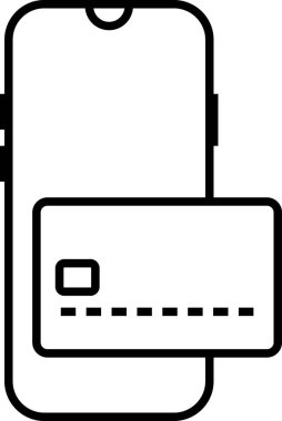 Cep telefonunda çevrimiçi alışveriş ve güvenli ödeme yöntemleri öneren kredi kartı görüntüsü