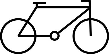 Bisiklet ikonu bisiklet, ulaşım ve çevre dostu seyahati temsil ediyor