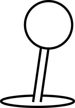 GPS navigasyon, haritalama ve konumlandırma için minimalist konum simgesi simgesi