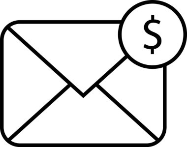 Para içeren e-posta, çevrimiçi ödeme, bağış veya e-posta pazarlama kampanyası
