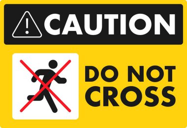 Sarı uyarı işareti ile mesajlaşmayın, insanları kaçmamaları için uyarın