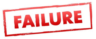 Başarısız sonucu temsil eden 