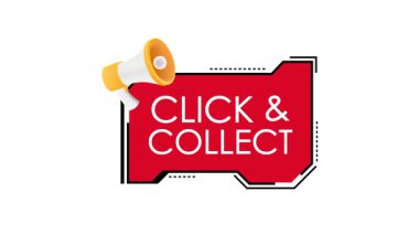 Beyaz ve yeşil ekranda megafonla canlandırılmış pankartı tıklayın ve toplayın