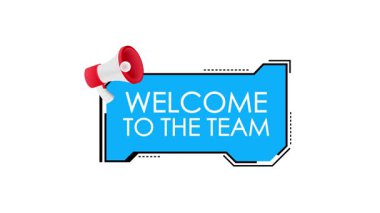 Beyaz ve yeşil ekran arkaplanındaki megafonla mesaj canlandırmasını karşıla