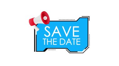 Tarih duyurusunu megafonla kaydet, düğün davetiyeleri veya diğer etkinlikler için kullanışlı