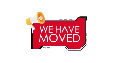 Canlandırılmış beyaz ve yeşil ekran arkaplanındaki işareti megafonla taşıdık