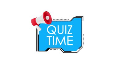 Yarışma Zamanı işaretini megafonla canlandırmak, beyaz ekrandan yeşil ekran arkaplanına geçiş, oyun programı temaları için ideal