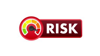 Kopya alanı ile canlandırılmış risk göstergesi, risk yönetimi ve değerlendirmesi ile ilgili sunumlar ve projeler için ideal