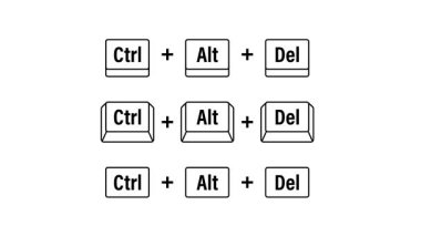 Klavye kısayol denetimi yeşil ekran ve beyaz arkaplan üzerindeki canlandırma dizisini sil