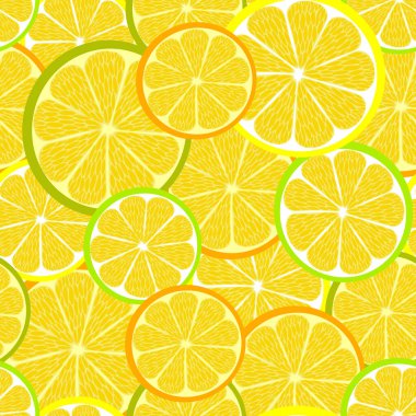 Kusursuz çiçek deseni 162. Turunçgil dilimleri.