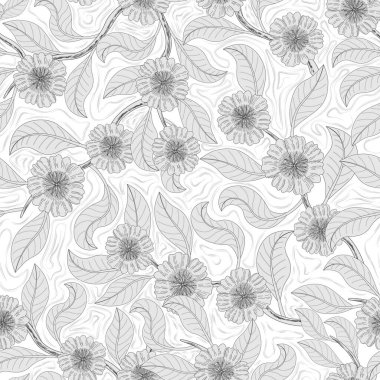 Kusursuz çiçek desenli 168. Desenli, çizgi sanatı biçimi.