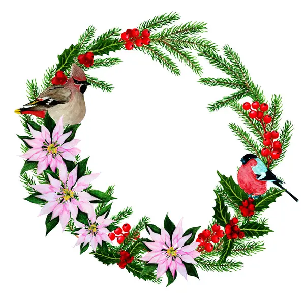 İzole nesne-50. Noel suluboya çelengi 5.