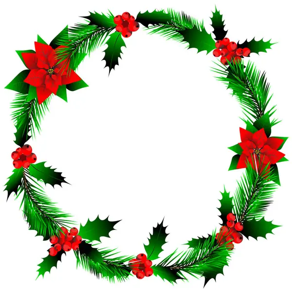 İzole nesne-45. Noel çelengi, kutsal, noel ağacı, beyaz arka planda izole edilmiş..