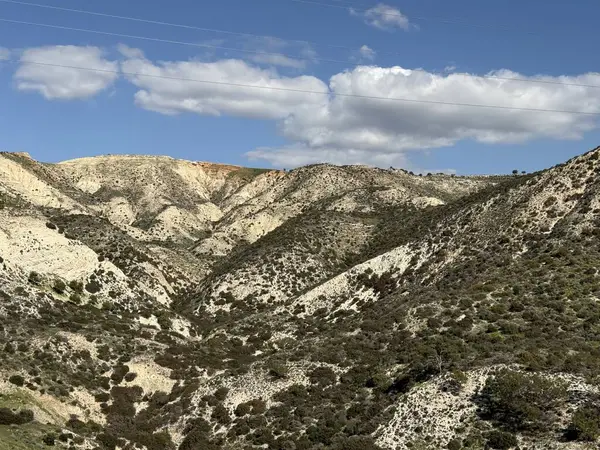 Bereketli yeşil manzaranın manzarası. Bahar zamanı, dağlık bölgenin güzel manzarası..