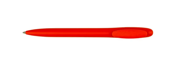 Червона Кулькова Ручка Ізольована Від Фону Графічний Ресурс — стокове фото