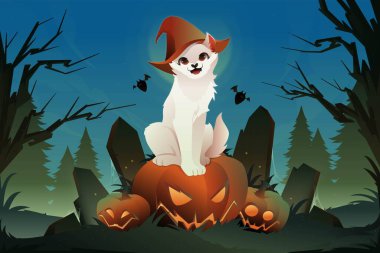 Cadılar Bayramı Cadılar Bayramı tasarım vektörü çizimi