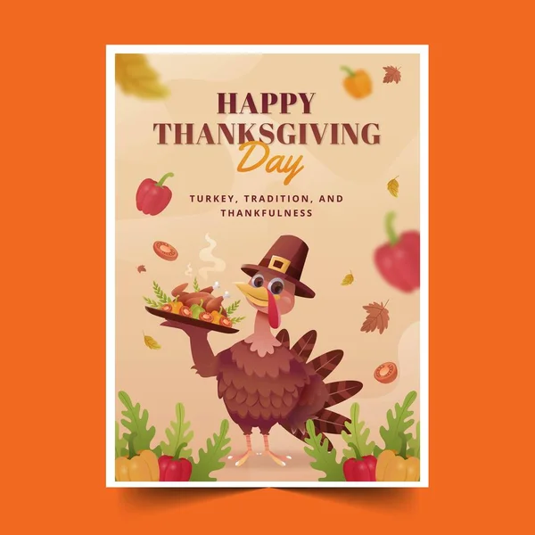 Коллекция Поздравительных Открыток День Благодарения Векторная Иллюстрация Дизайна — стоковый вектор