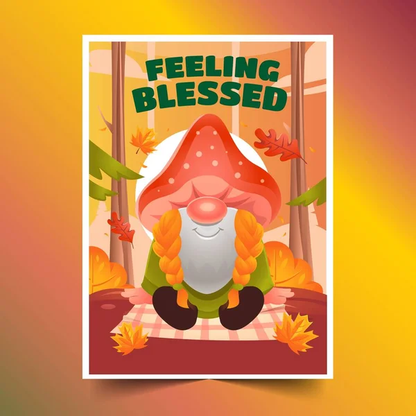 Gradient Greeting Cards Collection Thanksgiving Celebration Design Vector Illustration Vector Graphics