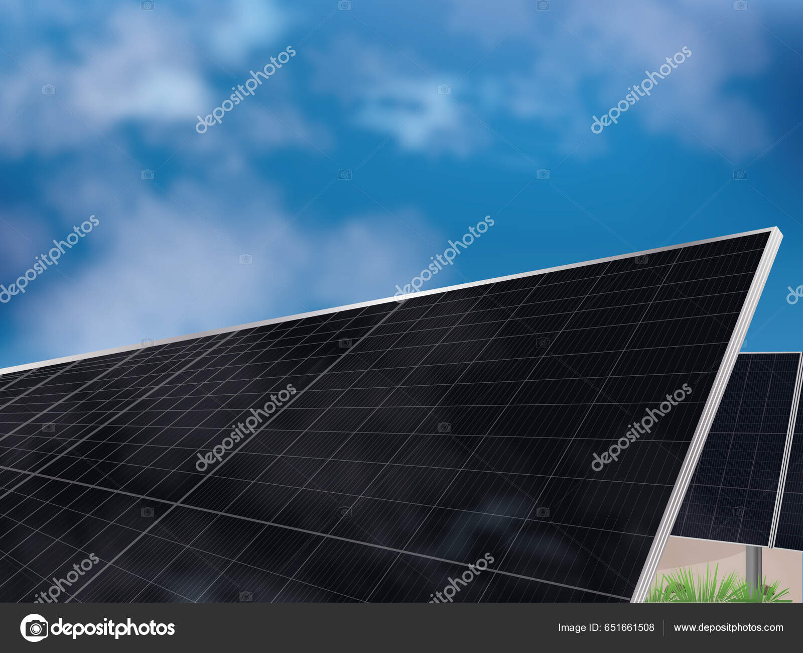 Solar Panels Transform Sun's Rays Usable Electrical Energy Ground Some ...
