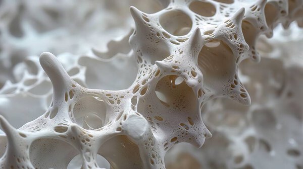 Изображение, полученное при моделировании кости, страдающей от несовершенного остеогенеза.